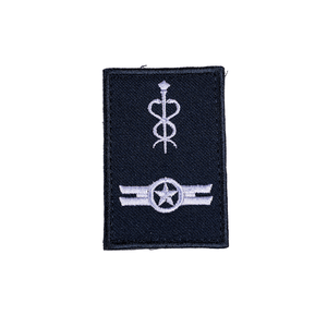 INSÍGNIA E DISTINTIVO DE BOLSO EM TECIDO AZUL AERONAUTICA QODENT